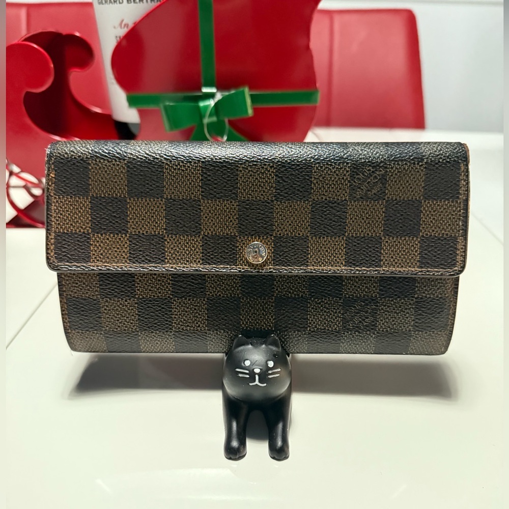 Louis Vuitton Long Brown Damier Wallet.